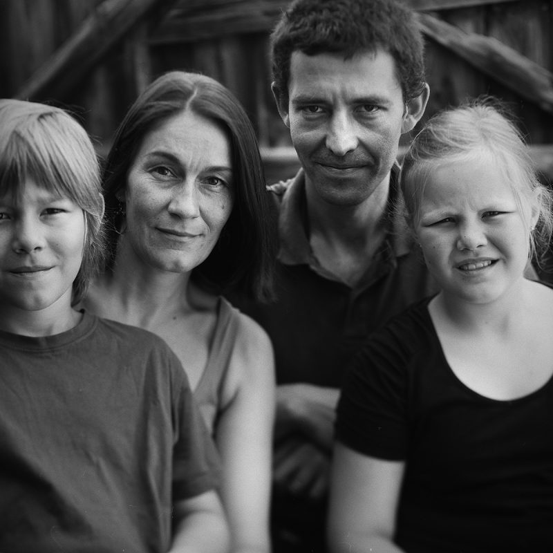 Franz, Juliane, Kristof und Hermine, Familie