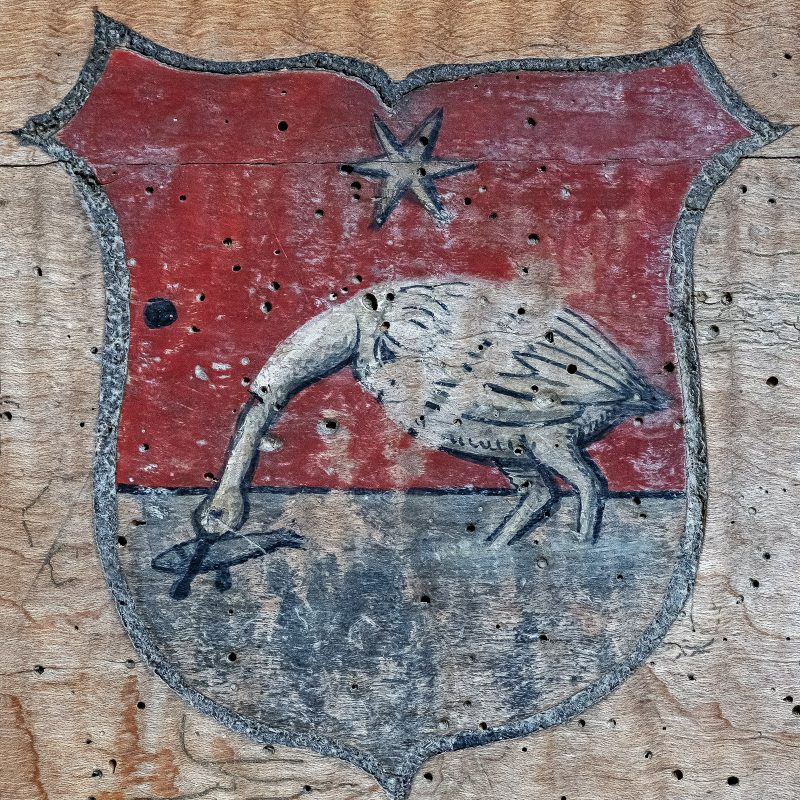 Wappen von Reichesdorf auf der Sakristeitür