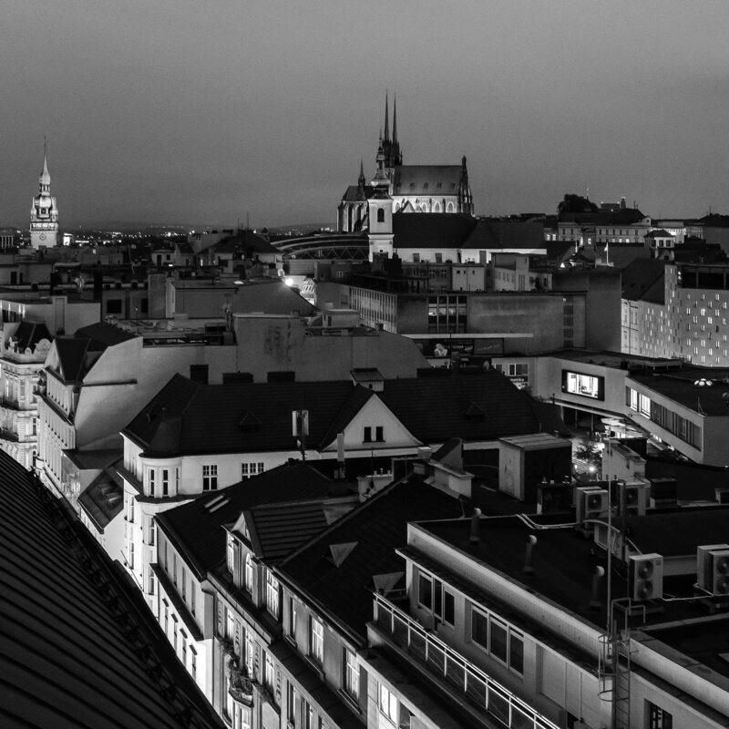 Blick von der Dachterrasse des Hotel Avion